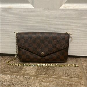 Louis Vuitton Checkered Brown Crossbody Bag